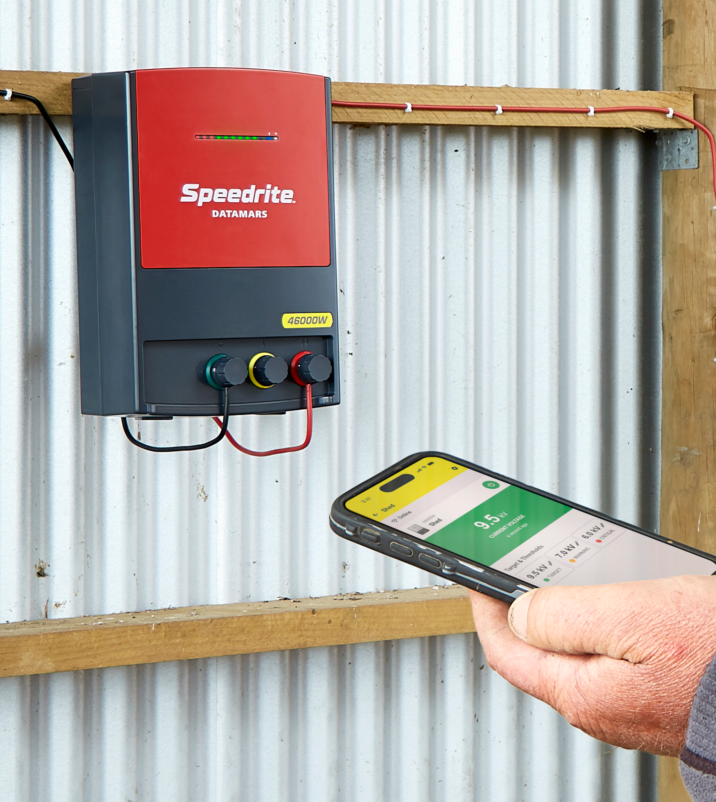 Speedrite 46000W Electric Fence Energizer - 46J, 290 Mile, 110V AC