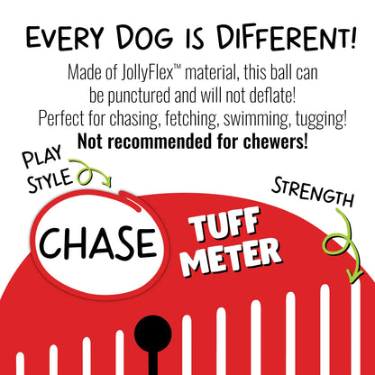 Jolly Pets Soccer Ball Dog Toy | 6" Durable, Floating Ball | JollyFlex Material | Made in USA