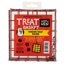 Happy Hen Treat Square Basket | Hanging Chicken Treat Holder