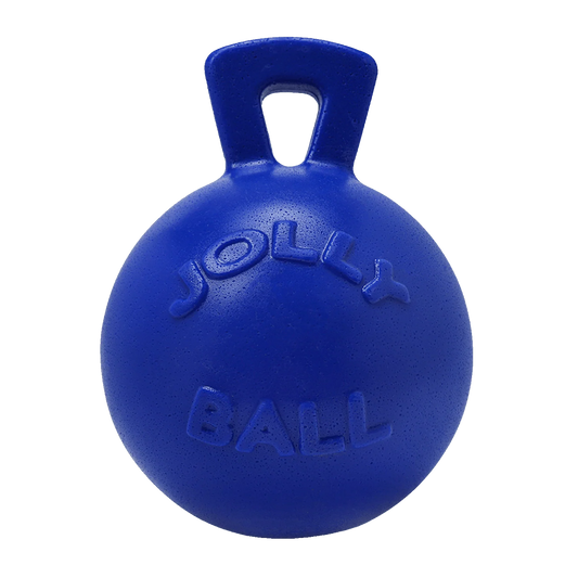 Jolly Pets Tug-N-Toss Ball Horse & Dog Toy | Durable, Floating, Scented | Easy Grip Handle