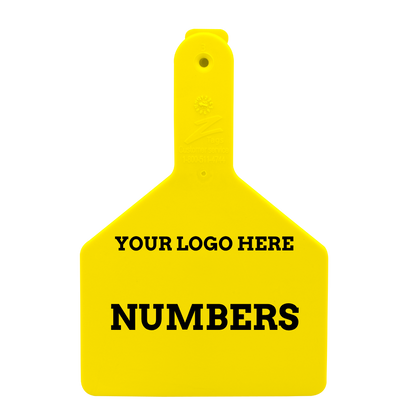 Z Tags One-Piece No-Snag Cow ID Ear Tag | Custom Print