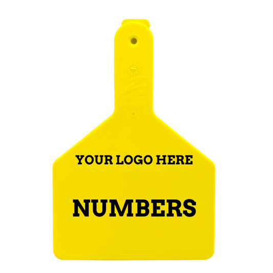 Z Tags One-Piece No-Snag Cow ID Ear Tag | Custom Print