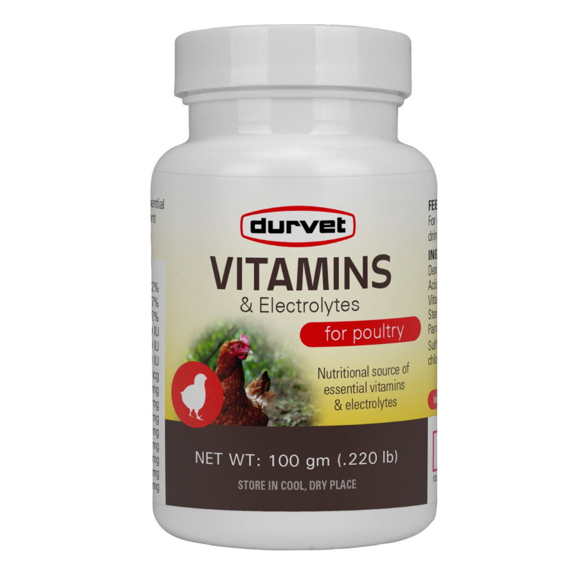 Durvet Chicken Vitamins & Electrolytes Powder | Hydration & Nutrition