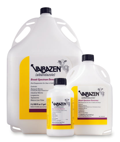 Zoetis VALBAZEN Oral Drench – Broad-Spectrum Wormer for Cattle, Sheep & Goats