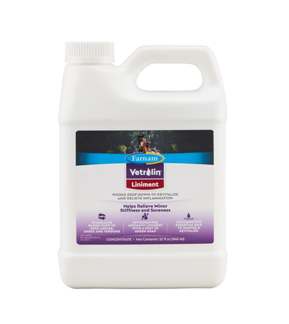 Farnam Vetrolin Liniment for Horses | Soothe Sore Legs & Joints