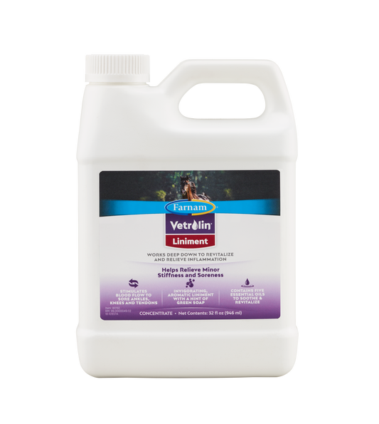 Farnam Vetrolin Liniment for Horses | Soothe Sore Legs & Joints