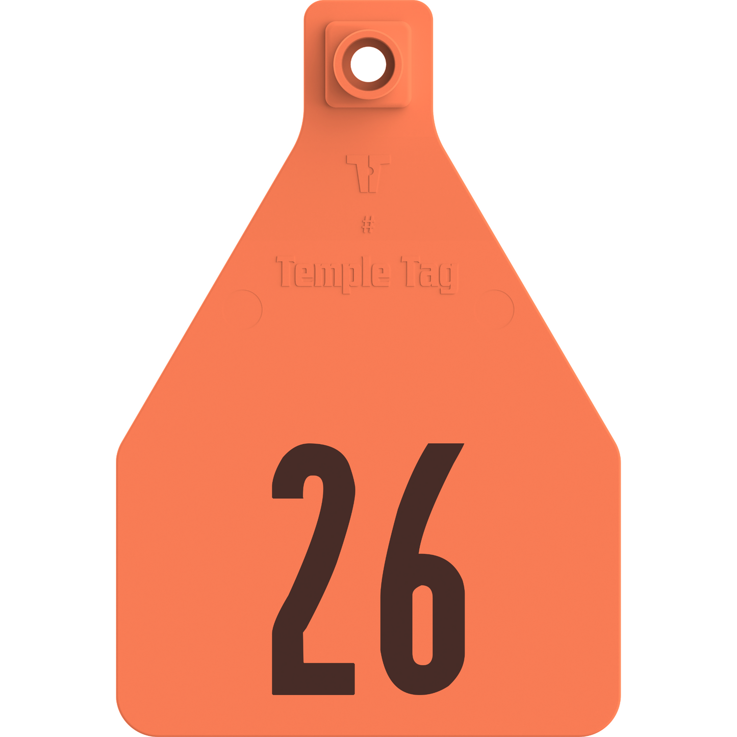 Temple (Z Tags) Herdsman Two-Piece Cow ID Ear Tag | Colors, Numbers & Custom Print