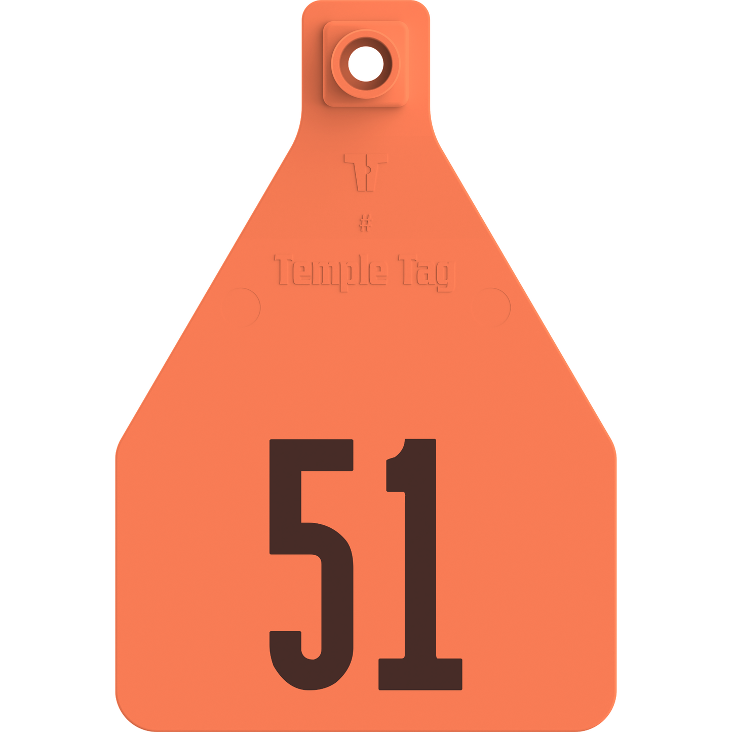 Temple (Z Tags) Herdsman Two-Piece Cow ID Ear Tag | Colors, Numbers & Custom Print