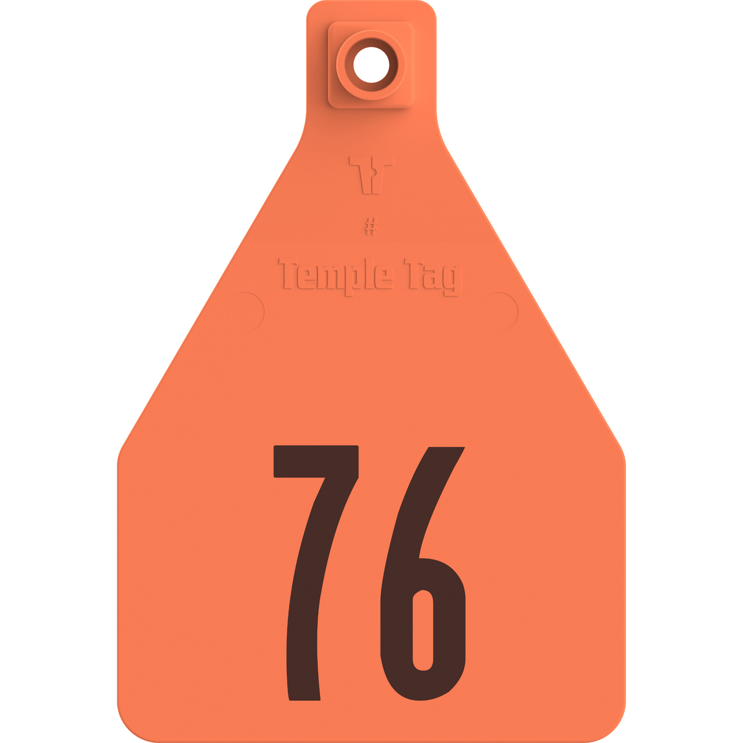 Temple (Z Tags) Herdsman Two-Piece Cow ID Ear Tag | Colors, Numbers & Custom Print