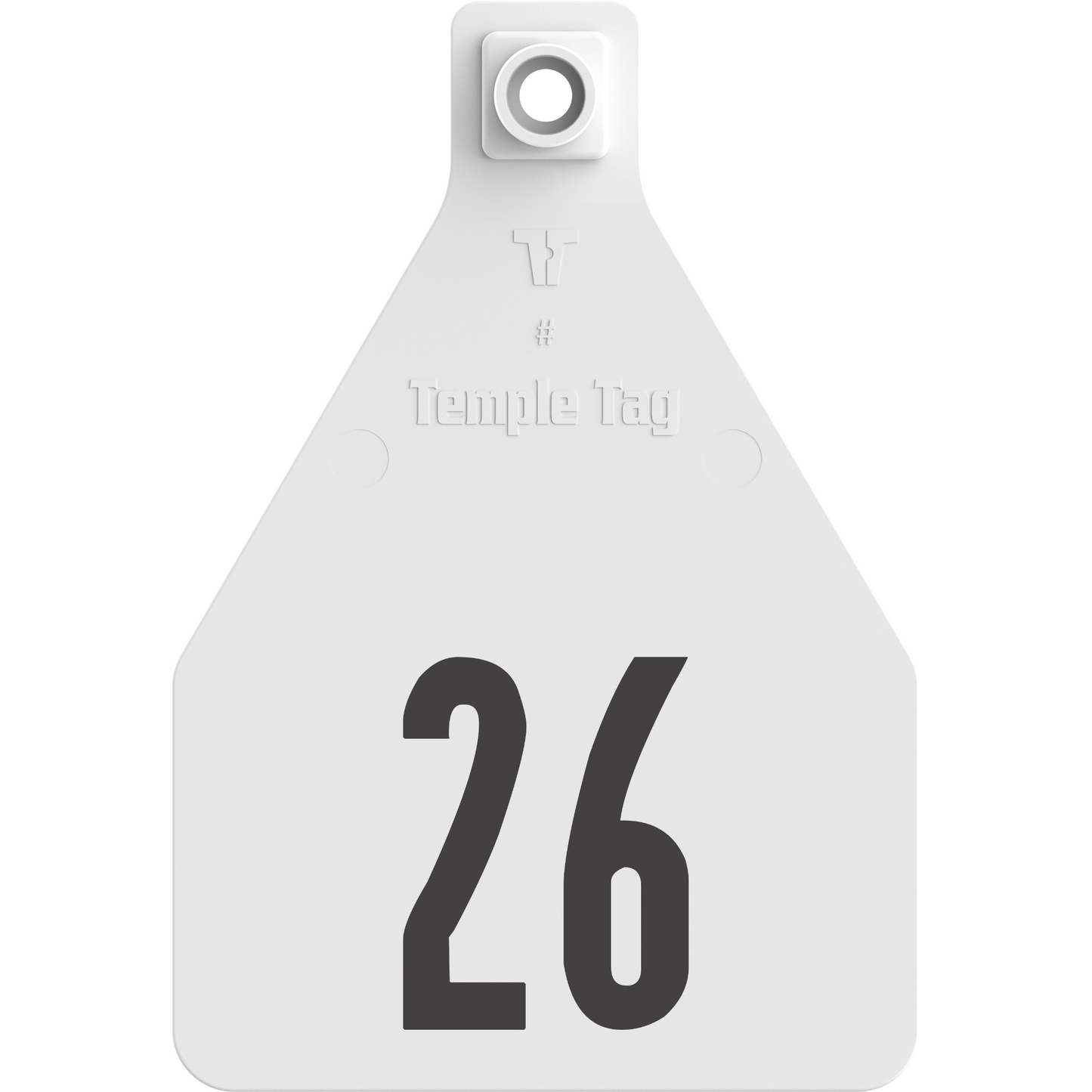 Temple (Z Tags) Herdsman Two-Piece Cow ID Ear Tag | Colors, Numbers & Custom Print