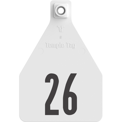 Temple (Z Tags) Herdsman Two-Piece Cow ID Ear Tag | Colors, Numbers & Custom Print