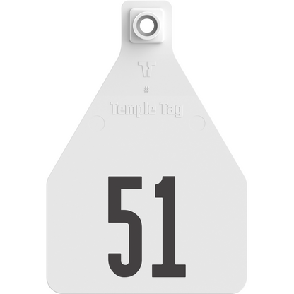 Temple (Z Tags) Herdsman Two-Piece Cow ID Ear Tag | Colors, Numbers & Custom Print