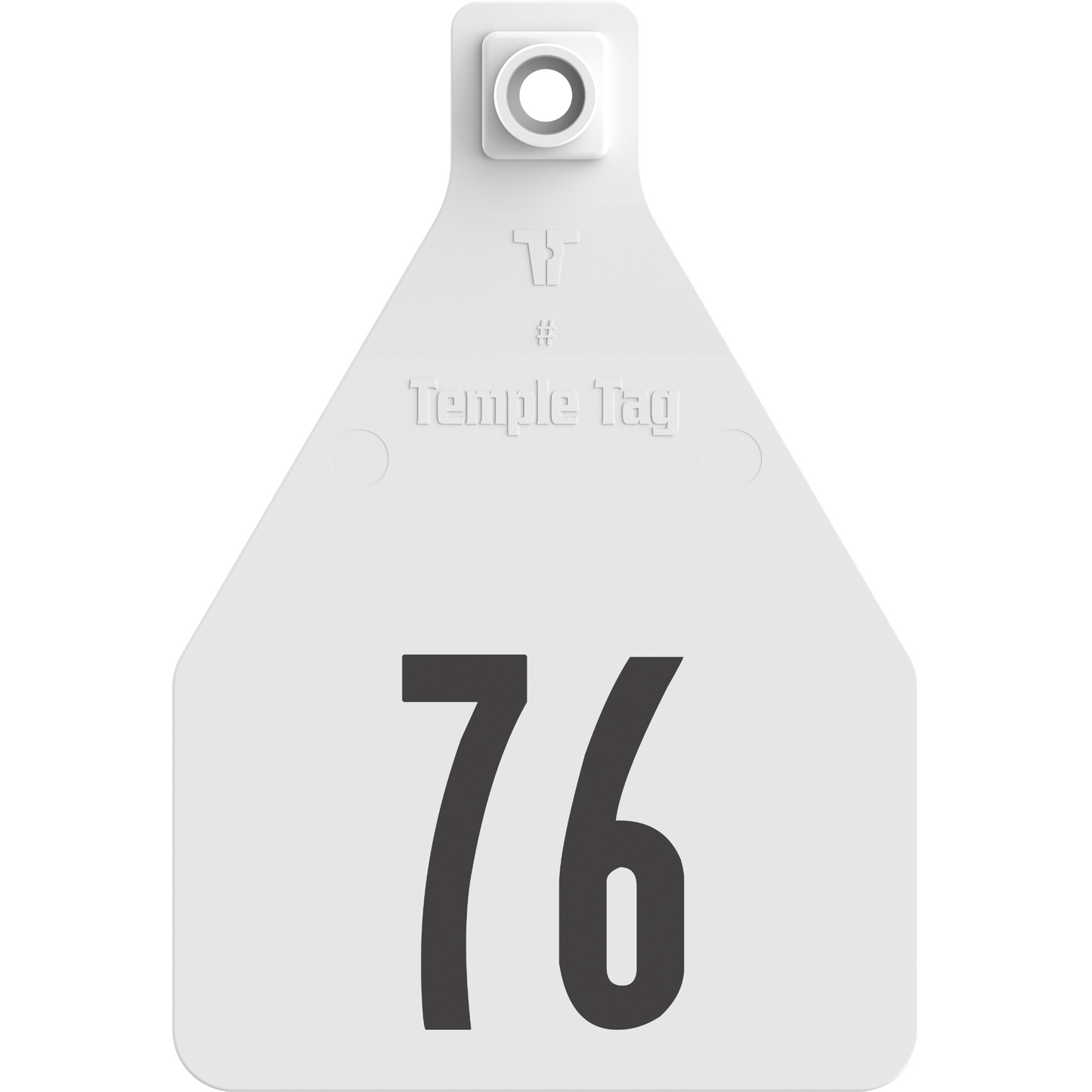 Temple (Z Tags) Herdsman Two-Piece Cow ID Ear Tag | Colors, Numbers & Custom Print