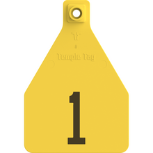 Temple (Z Tags) Herdsman Two-Piece Cow ID Ear Tag | Colors, Numbers & Custom Print