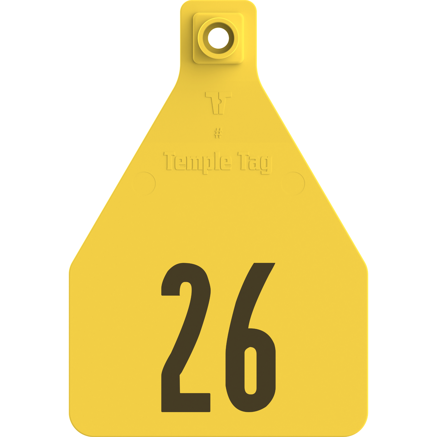 Temple (Z Tags) Herdsman Two-Piece Cow ID Ear Tag | Colors, Numbers & Custom Print