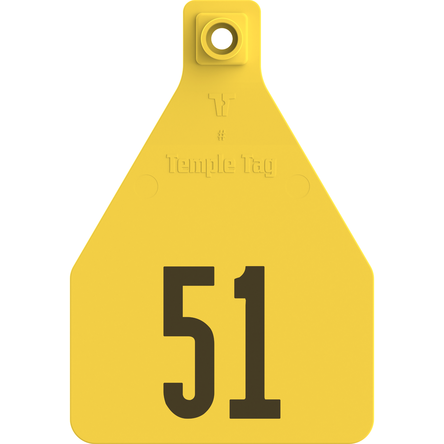 Temple (Z Tags) Herdsman Two-Piece Cow ID Ear Tag | Colors, Numbers & Custom Print