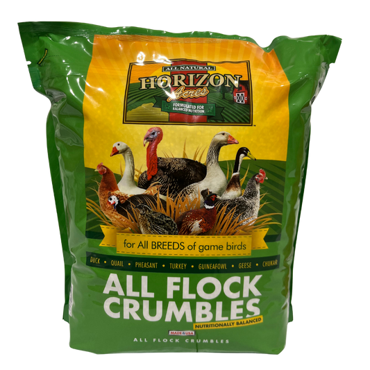 All Flock Crumbles | Horizon Acres | 20% Protein Poultry & Game Bird Feed