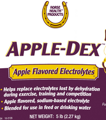 Horse Health Apple-Dex | Apple-Flavored Electrolytes Powder for Horses | 5 lb
