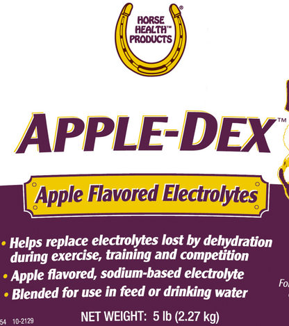 Horse Health Apple-Dex | Apple-Flavored Electrolytes Powder for Horses | 5 lb