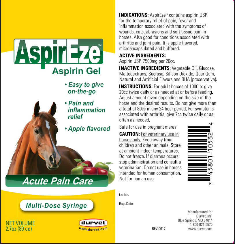 Durvet AspirEze Gel | Horse Aspirin Pain and Inflammation Relief