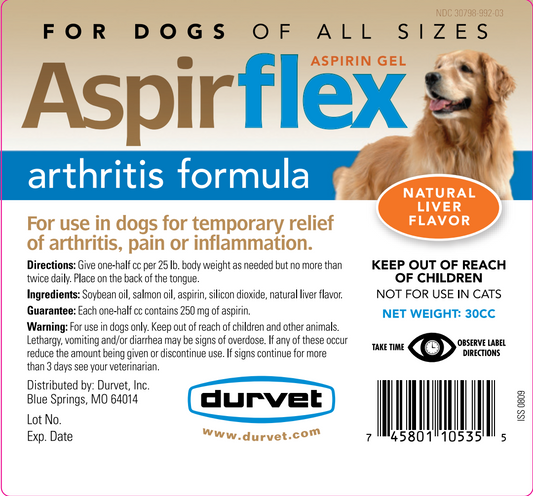 Durvet AspirFlex Aspirin Gel for Dogs – Arthritis Inflammation Relief