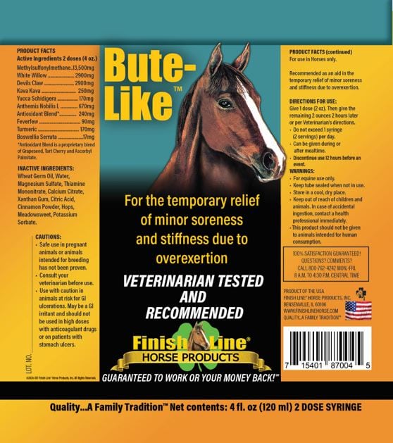 Bute-Like Paste | Natural Discomfort And Soreness Relief for Horses | 4 oz