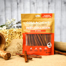 Collachews Beef Collagen Stix | Healthy, Rawhide-Free, Long-Lasting Dog Chews | 25 Pack
