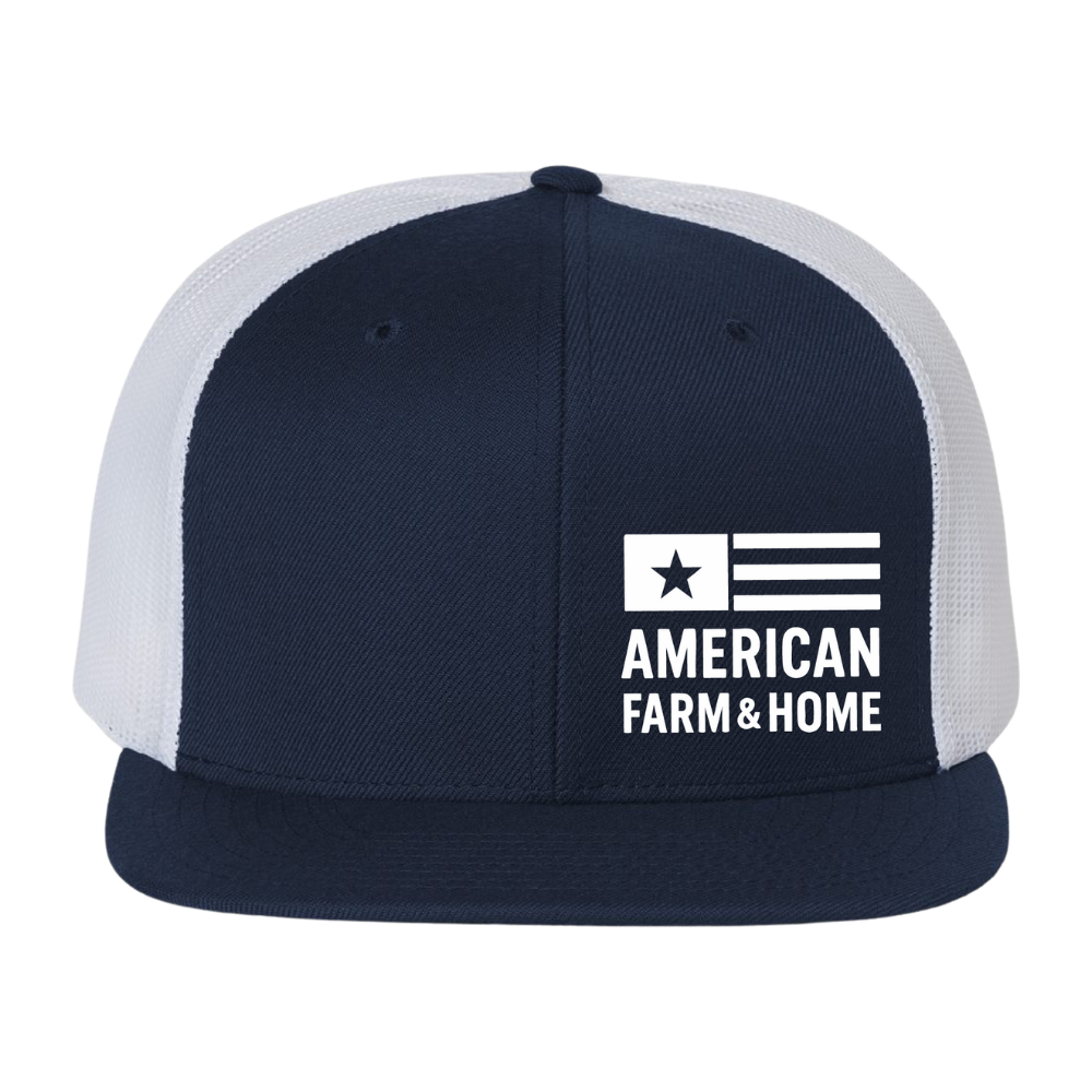 Mesh Snap-Back Richardson 511 | Navy & White | White Logo
