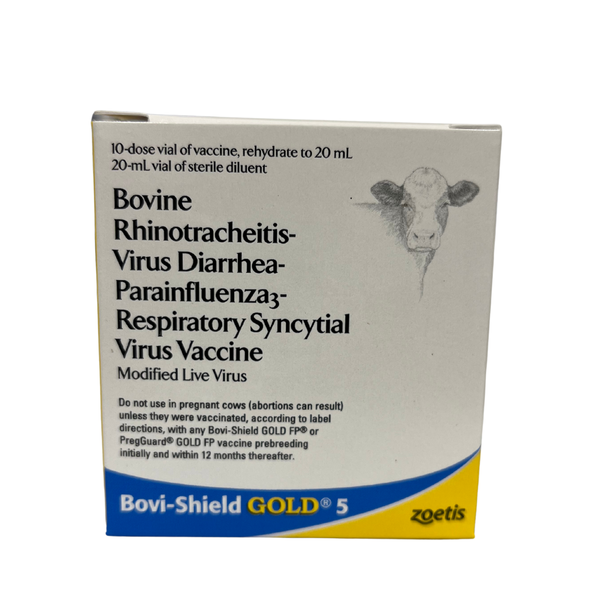 Zoetis Bovi-Shield GOLD 5 Cattle Vaccine, Modified Live Virus