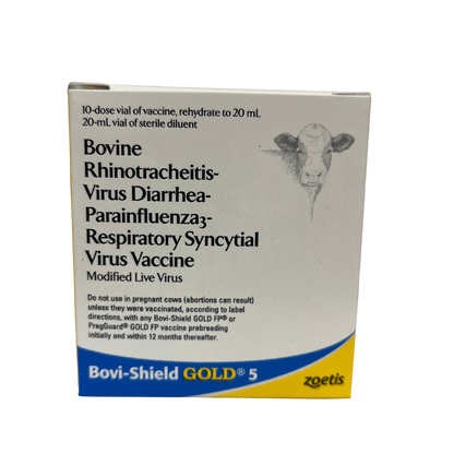 Zoetis Bovi-Shield GOLD 5 Cattle Vaccine, Modified Live Virus