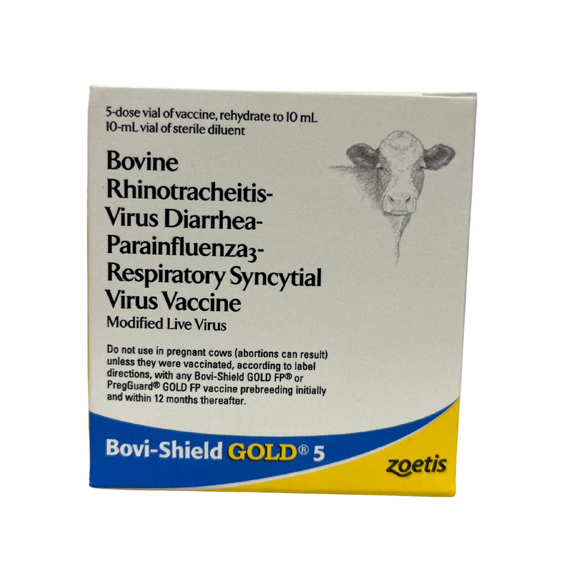 Zoetis Bovi-Shield GOLD 5 Cattle Vaccine, Modified Live Virus