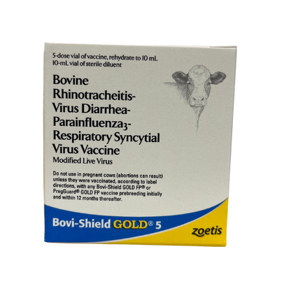 Zoetis Bovi-Shield GOLD 5 Cattle Vaccine, Modified Live Virus
