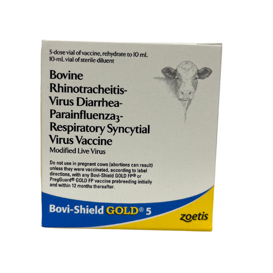 Zoetis Bovi-Shield GOLD 5 Cattle Vaccine, Modified Live Virus