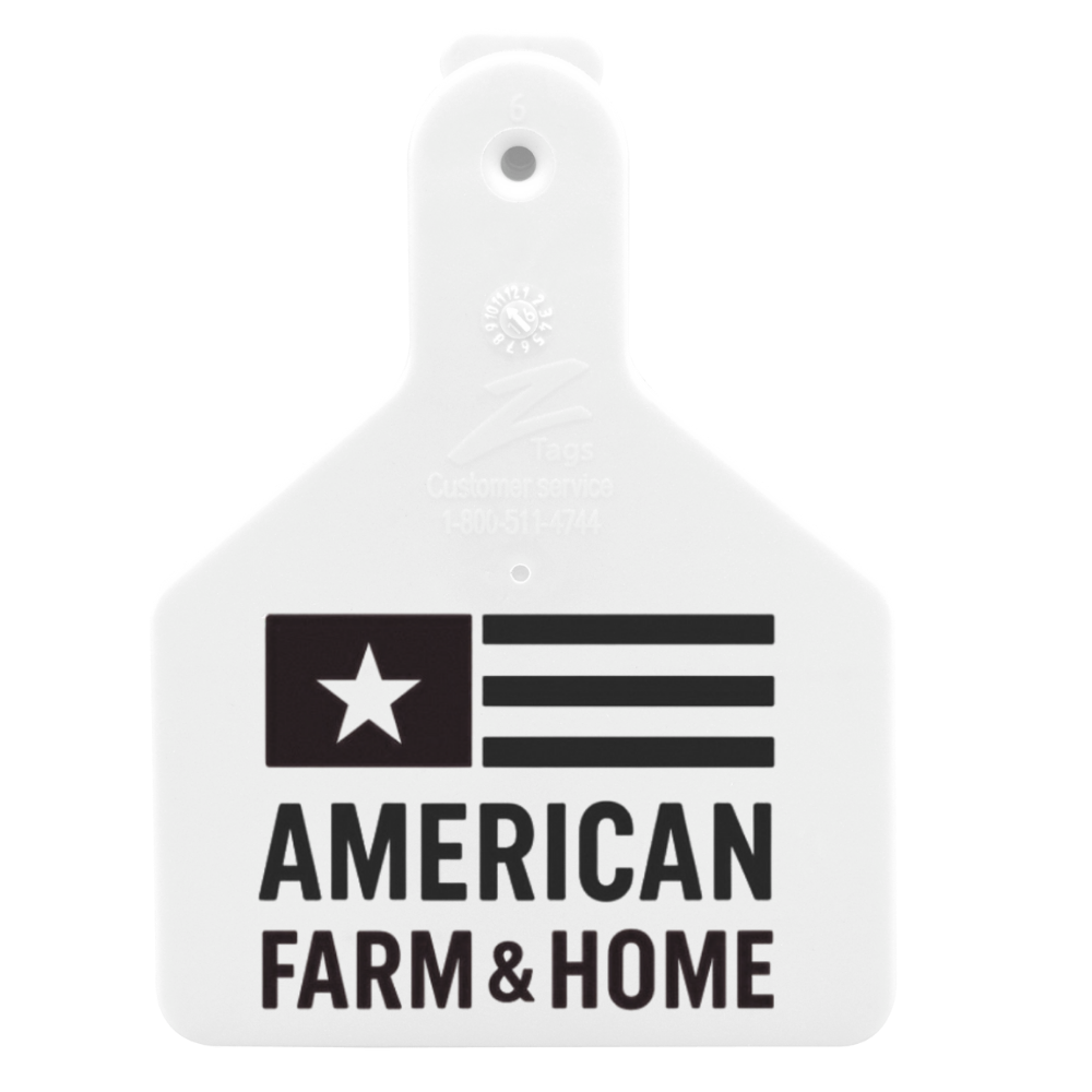 Z Tags One-Piece No-Snag Calf ID Ear Tag – Custom Print