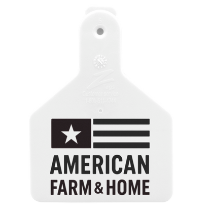 Z Tags One-Piece No-Snag Calf ID Ear Tag – Custom Print