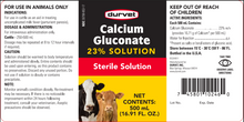 Durvet Calcium Gluconate 23% | Cattle Calcium Supplement & Milk Fever Treatment