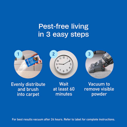 Adams Plus Flea & Tick Carpet Powder | Kills Fleas, Ticks, Eggs & Larvae | Citrus Scent | 16 oz