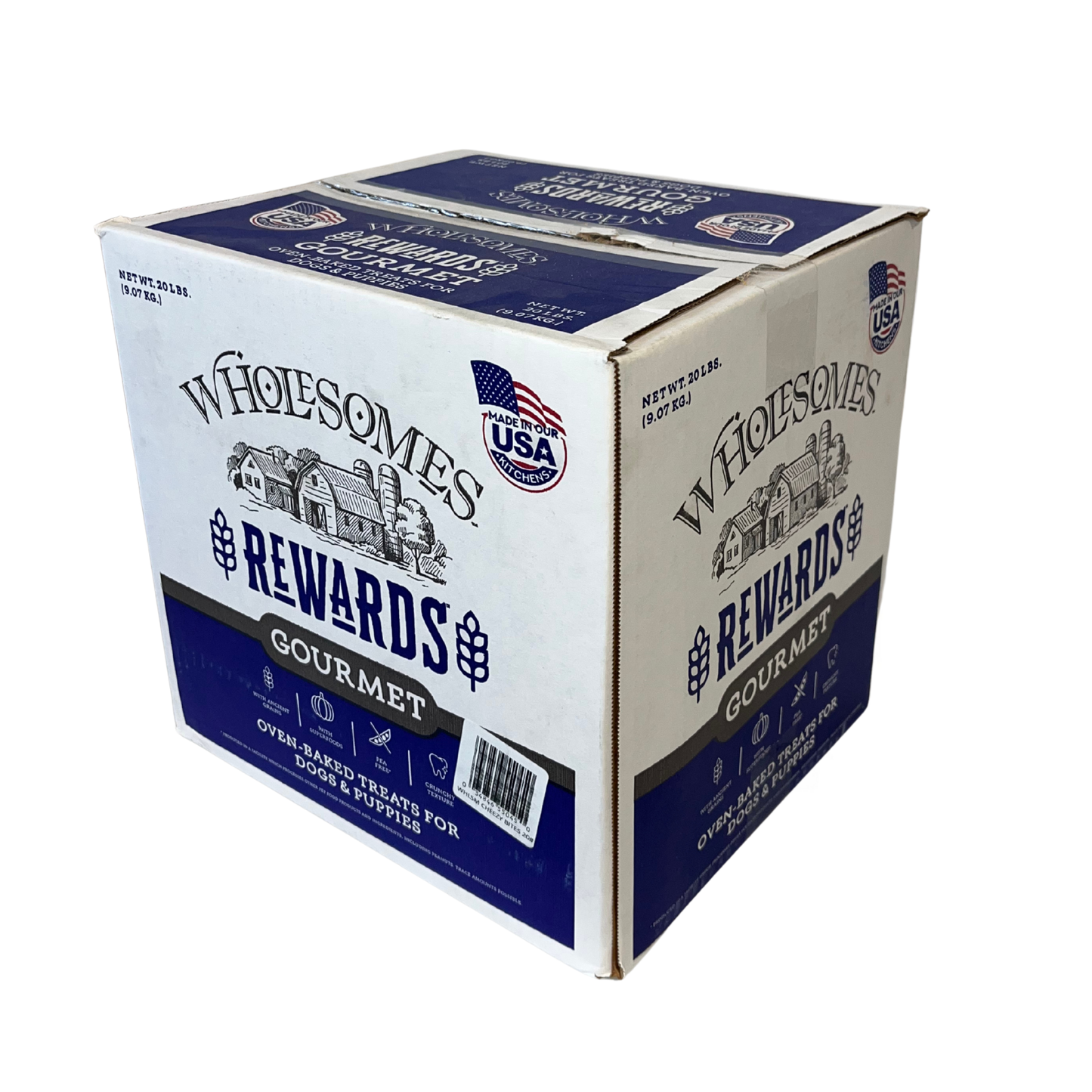 Wholesomes Gourmet Rewards Cheezy Bites Dog Treats | Crunchy Cheddar Biscuits, USA Made