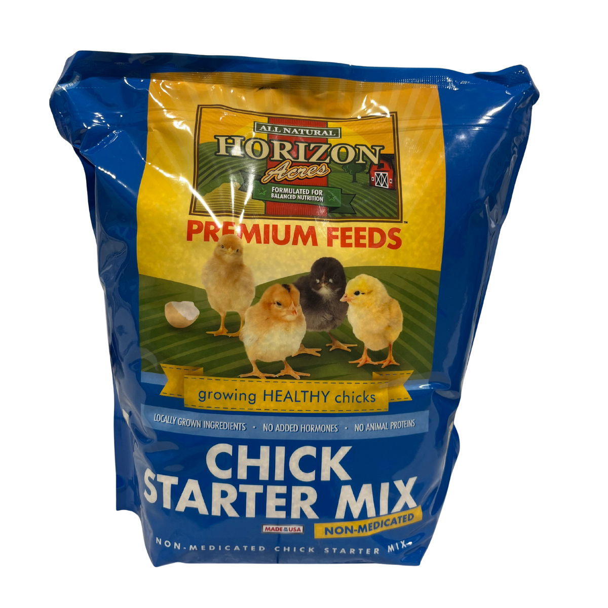 Horizon Acres Non-Medicated Chick Starter | 18% Protein Starter Feed | 7 lb.