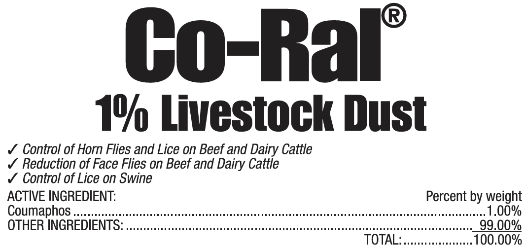 Elanco Co-Ral 1% Livestock Dust – Fly & Lice Control for Cattle and Swine