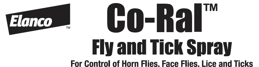 Elanco Co-Ral Fly & Tick Spray for Cattle, Horses & Swine – 1/2 Gallon
