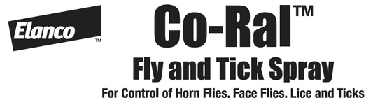 Elanco Co-Ral Fly & Tick Spray for Cattle, Horses & Swine – 1/2 Gallon