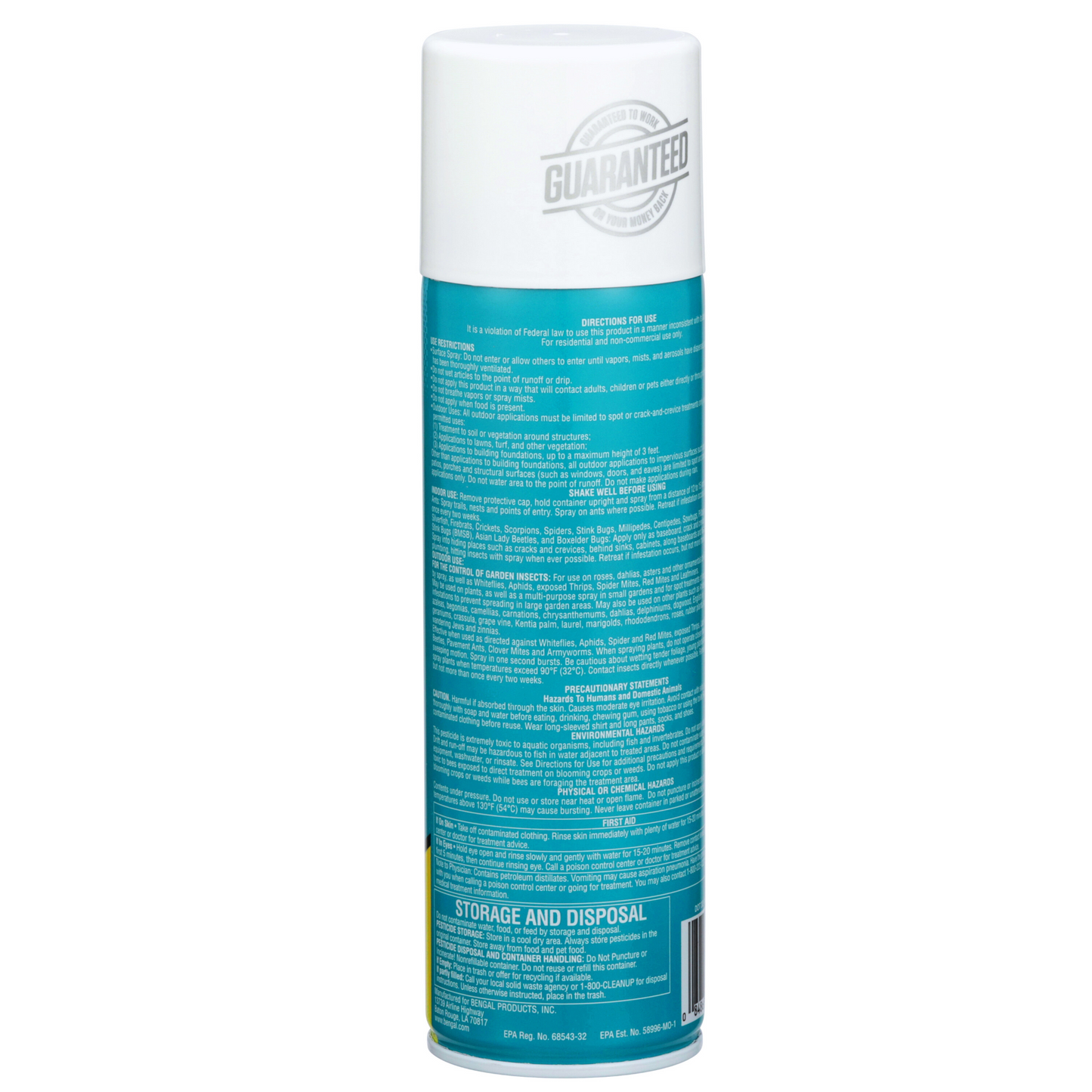 Bengal Crawling Insect Killer Spray 16 oz | Permethrin Ant & Spider Killer