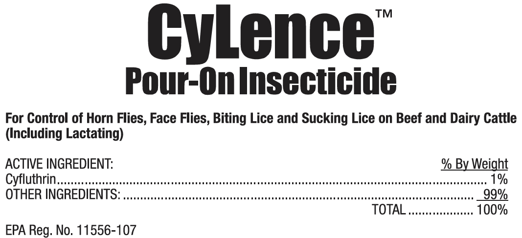 Elanco CyLence Pour-On Insecticide for Cattle | Horn & Face Fly Control 16 oz