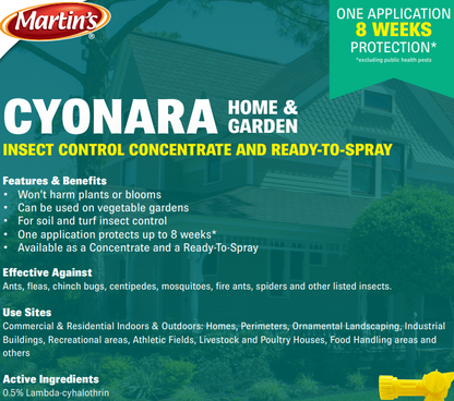 Martin’s Cyonara Home & Garden Ready-to-Spray Lambda Insecticide 32 oz.
