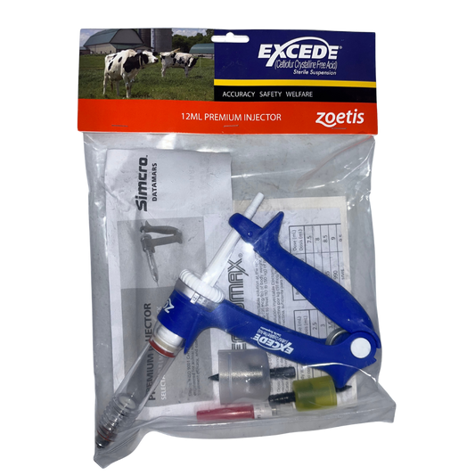 Zoetis Dectomax Injectable Dewormer Applicator Syringe | 12 ml.