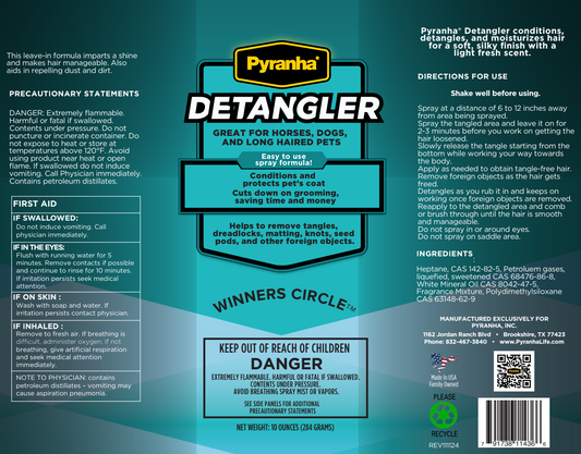 Pyranha Aerosol Detangler for Horses – Silky, Manageable Manes & Tails