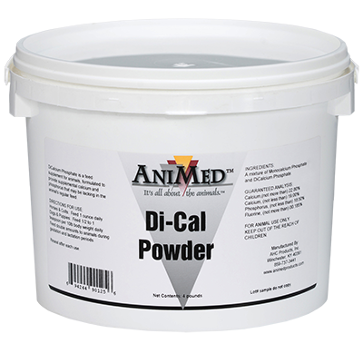 AniMed Di-Cal Powder | Calcium & Phosphorus Supplement for Horses | 4 lb.