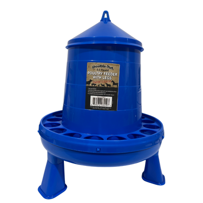 Double-Tuf Poultry Feeder With Legs | Adjustable Plastic Chicken Feeder
