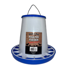 Double-Tuf Plastic Poultry Feeder | 7 lb Chicken Feeder With Feed Saver Ring